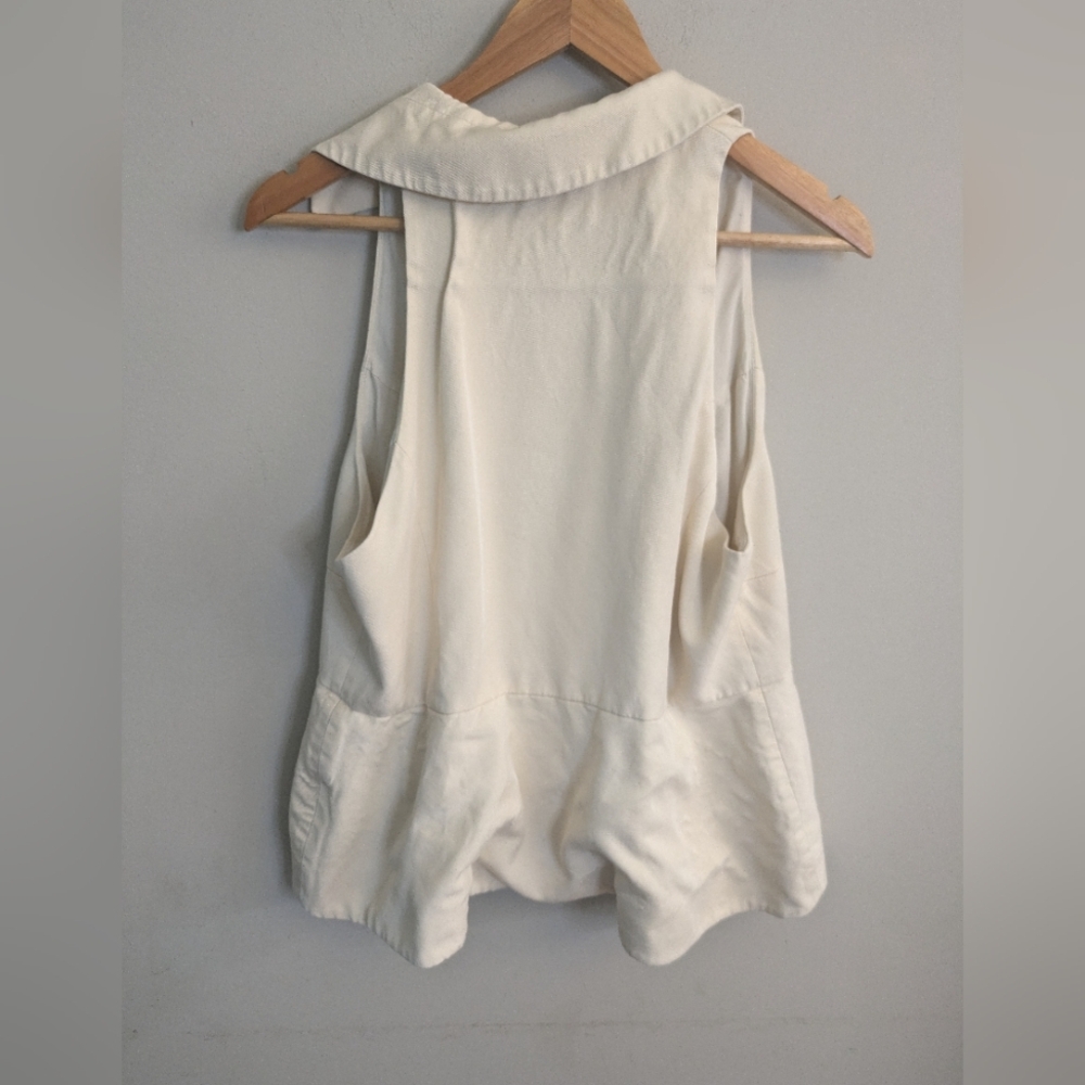 Reformation Ivory Sleeveless Button Tank - Picture 5 of 6